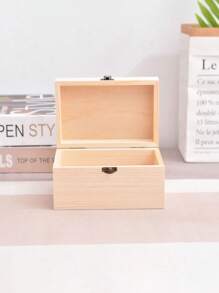 Personalize Name & Date Wooden Memory Keepsake Jewelry Box Rectangle Boxes With Lids, For Anniversary, Wedding, Memory, Birthday, Valentine's Day, Grandma Mother's Day, Keepsakes, And Home Decor Gift Compact & Easy Assembly For Jewelry Storage And Creative Projects, Multi-Functional, Adjustable, , Ornamental, Reusable, Exquisite, Adorable, High-Quality, Modern, Colorful, Cute, Comfortable, Stylish, Custom, Personalized, Unique, Ideal Gifts For Him, Ideal Gifts For Her, Home Refresh - Multicolor - View 6