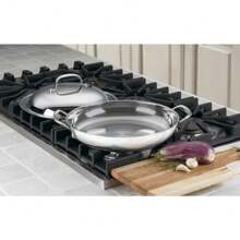 Chef's Classic 12-Inch Silver Stainless Steel Everyday Pan With Dome Cover