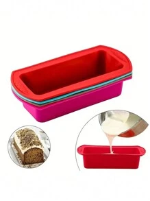 Silicone Bread Tray, Non Stick Rectangular Bread Mold, Used For Baking, Candy, Toast, And DIY Kitchen Supplies, Bread Tray For Baking - Multicolor - View 5