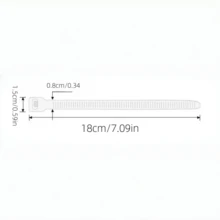 100pcs/Pack Multi-Purpose Colorful Self-Locking Nylon Cable Ties, Suitable For Home, Office, Garden, Garage And Workshop - Multicolor - View 7