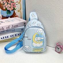 Sanrio 1pc Hello Kitty Cartoon Cute Chest Bag, A Lightweight And Stylish Travel Crossbody Backpack For Boys And Girls, Suitable For Shoulder/Crossbody/Chest Back Use, Suitable For Daily Travel And Storage,Boho Vibes