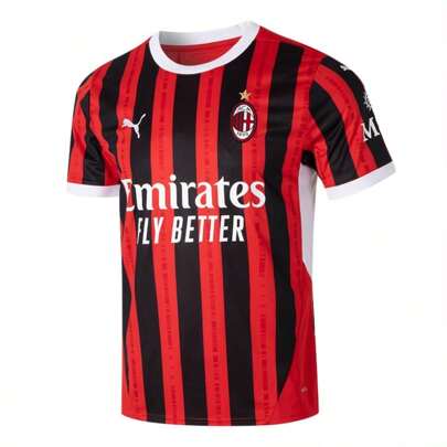 Puma 男士休闲百搭拼色条纹和字母印花短袖运动 T 恤 774979-01