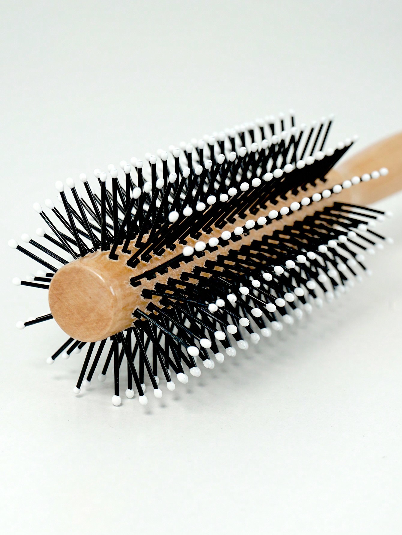 فرشاة شعر دائرية 1 قطعة، مجفف شعر وفرشاة لف تجعيد...