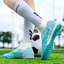 Men's Football Shoes, Five-A-Side Professional Football Shoes, Outdoor Sports Shoes, Artificial Turf Anti Slip TF Training Football Shoes