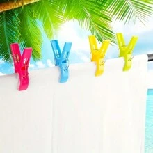 8/4/1 pieza Pinza grande para toalla de playa, Pinza para silla de playa, Pinza de plástico, Pinza para toalla y silla de playa para crucero, Percha, Pinza antiviento para silla y Pinza para secar edredones - Pinzas de plástico para uso al aire libre para evitar que sus toallas se vuelen