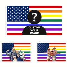 定制美国国旗个性化旗帜设计您的形象有趣的挂毯海报用于装饰俱乐部音乐会酒吧大学宿舍客厅卧室