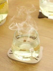 1PC Cute Cat Coasters Rubber Surface Insulation Non-Slip Hot Pads Cat Shaped Coasters, Interesting Coffee Cup Decoration, Bar, Small Cute Cat Coasters, Funny Cat Coasters Cat Shaped Ceramic Coasters, Desk Coffee Table Restaurant Decoration Cat Cute Coasters PVC Puppy Expression Silicone Coasters Insulation Pads Non-Slip Anti-Scalding Pads Bowl Mats Placemats Bar Teapot Mug Placemats Bowl Mats