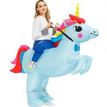 Disfraz inflable para adultos, disfraz de unicornio, disfraces inflables para mujeres y hombres, disfraz de unicornio a caballo, disfraces de unicornio divertidos y elegantes, disfraces hinchables para Halloween