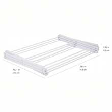 Foldable Clothesline, Portable Steel Clothesline, Corrosion Resistant, Extendable And Adjustable To The Amount Of Clothes, Foldable Metal Vertical Clothesline With 3 Levels, Extendable Clothesline For Indoor And Outdoor Use, Compact With Capacity Up To 10 Kg. - TENDEDERO-3N-BLANCO - Xem 2