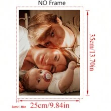 1 Pieza Póster grande personalizado en lienzo, póster enmarcado o sin marco DIY, imprime tu foto en lienzo como un regalo creativo, decoración de pared, mural, arte de pared, impresión en lienzo, póster en lienzo, decoración de pared en lienzo, impresión de póster. Es un regalo perfecto para novia/novio, familia, hijo, hija, estudiante, regalos ideales para él, regalos ideales para ella, novio, papá, novia, mamá, familia, amigos