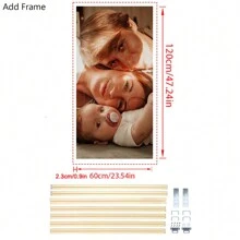 1 Pieza Póster grande personalizado en lienzo, póster enmarcado o sin marco DIY, imprime tu foto en lienzo como un regalo creativo, decoración de pared, mural, arte de pared, impresión en lienzo, póster en lienzo, decoración de pared en lienzo, impresión de póster. Es un regalo perfecto para novia/novio, familia, hijo, hija, estudiante, regalos ideales para él, regalos ideales para ella, novio, papá, novia, mamá, familia, amigos