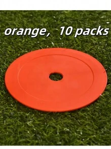 10 piezas/20 piezas Marcadores planos para suelo, conos de entrenamiento de fútbol, vallas de entrenamiento, suministros de entrenamiento de velocidad y agilidad, artículo imprescindible para volver al colegio y festivales deportivos
