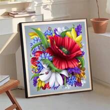 SNA 2025 New Style Insect And Flower Printed Cross Stitch Kit DIY Set Living Room Decoration Hanging Painting New Crafts Handmade Embroidery Kit