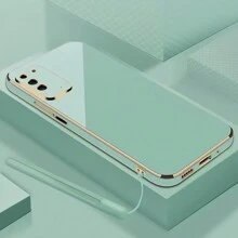 1pc Rechte Candy Siliconen Lanyard Telefoonhoesje Compatibel met iPhone 16 Pro Max/ Galaxy S24 Ultra/ Edge 30/Infinix Smart 8/Infinix Hot 40i/Tecno Spark 20/Tecno Spark 20C/Tecno Spark Go 2024/Redmi Note 13 Pro+/Honor X8
