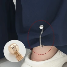 2/4/6/8/10 对磁性夹式袖口，开衫纽扣，用于裤腿和袖子，可拆卸，无需钉或缝，金属夹用于长度和收紧