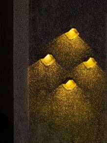 2 件太阳能吊灯，户外防水 LED 冰块灯，太阳能照明灯笼，路径夹灯，适用于庭院、花园、车库路径、别墅等。 - 彩色 - 查看 10