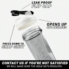 HELIMIX 2.0 Vortex Blender Shaker Bottle Holds Upto 28oz |   No Blending Ball Or Whisk |   USA Made |   Portable Pre Workout Whey Protein Drink Shaker Cup |   Mixes Cocktails Smoothies Shakes |   Top Rack - 白色 - 查看 6