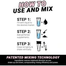 HELIMIX 2.0 Vortex Blender Shaker Bottle Holds Upto 28oz |   No Blending Ball Or Whisk |   USA Made |   Portable Pre Workout Whey Protein Drink Shaker Cup |   Mixes Cocktails Smoothies Shakes |   Top Rack - 泡泡糖 - 查看 3