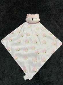 Baby Blanket Kit With Soft Blanket For Baby Boy And Girl With Pacifier Clip - Pink Fox Kit - View 3