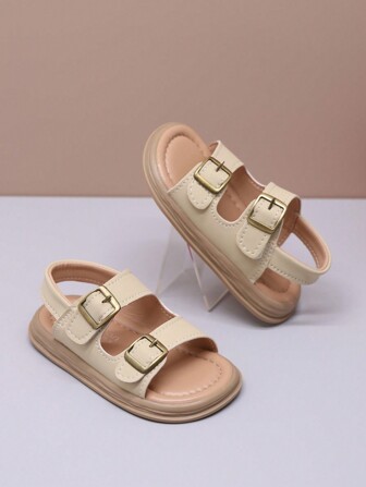 儿童室内和室外凉鞋，女童时尚百搭，男童软底沙滩鞋，幼儿初学走路凉鞋