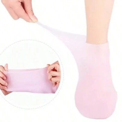 Meias De Silicone Para O Cuidado Dos Pés Gel Hidratante Anti-Rachaduras Removedor De Pele Morta