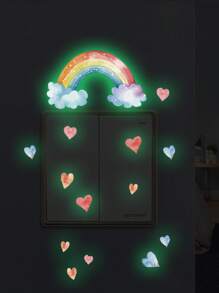 2 Sheets Removable Switch Stickers Glow In The Dark Wall Sticker Glow In The Dark Butterfly Fairy Wall Sticker For DIY Home Decor Switch Decoration ﻿ Gifts Birthday Graduation Personalised Stickers - Multicolor - View 4