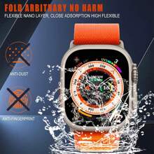 8pcs Apple Watch Ultra 2 / Apple Watch Ultra 49mm Screen Protector, Upgraded Flexible Film, Strong Adhesion, Transparent Case Compatible With Apple Watch Ultra 2023 - Clear - View 2