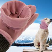 3-Piece Set Of Dog Ear Muffs, Noise Protection Cover, Hearing Pack, Ear Muffs, Winter Scarf