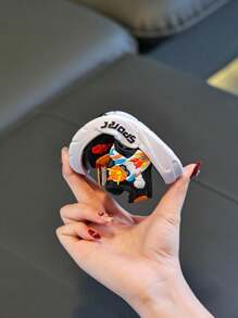 儿童可爱卡通图案软底 PVC 休闲沙滩凉鞋，男女通用