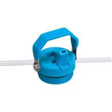 IceFlow Flip Straw 2.0 Water Bottle 36 OZ | Built-In Straw With Larger Opening | Lightweight & Leak-Resistant | Insulated Stainless Steel  | Azure - Azure - View 3