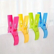8/4/1 pieza Pinza grande para toalla de playa, pinza para silla de playa, pinza de plástico, pinza para toalla y silla de playa de crucero, percha, pinza antiviento para silla y pinza para secar edredones - Pinzas de plástico para uso en exteriores para evitar que sus toallas se vuelen, ropa de playa, primavera, minimalista, tops de verano