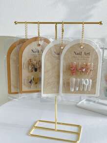 Luksusowy aksamitny stojak na lakier do paznokci, ochronny pokrowiec przeciwpyłowy, do salonu paznokci i użytku indywidualnego