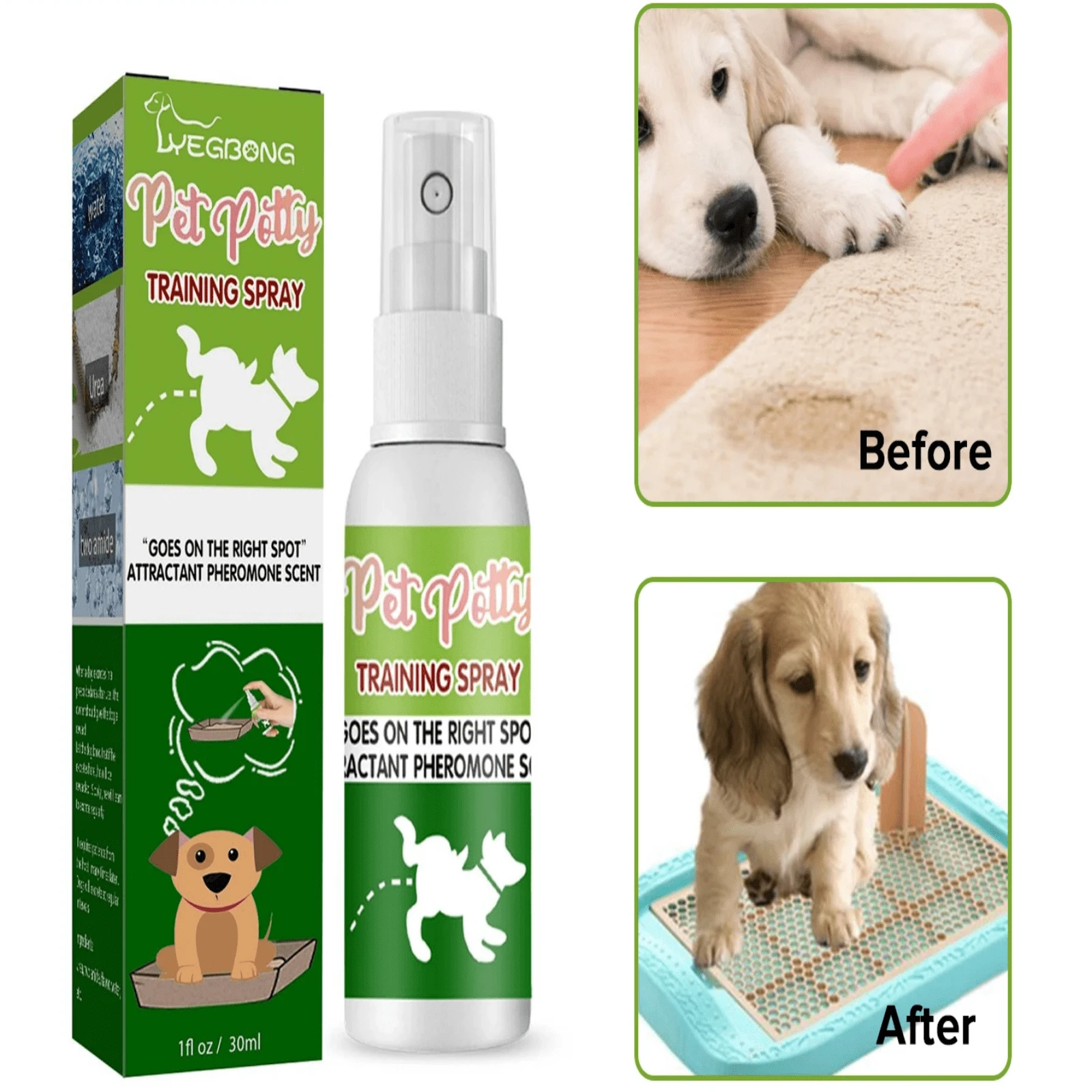 Bodhi Dog Green Apple Spray Dogs Puppy Training Bodhi Dog Potty