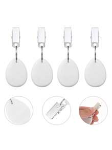 8 Pieces Teartop Shape Tablecloth Weights With Ornament With Metal Clamp Pendant Dropship