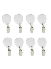 8 Pieces Teartop Shape Tablecloth Weights With Ornament With Metal Clamp Pendant Dropship
