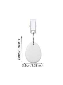8 Pieces Teartop Shape Tablecloth Weights With Ornament With Metal Clamp Pendant Dropship