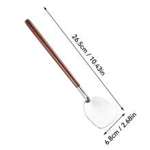 Multi-Functional Mini Kitchen Utensil, 304 Stainless Steel Ladle, Colander, Turner, Anti Scalding Wooden Handle Cooking Spoon, Cooking Tools Including Soup Spoon, Slotted Spoon,Spatula, Dishwasher Safe, Suitable For Kitchen Restaurant