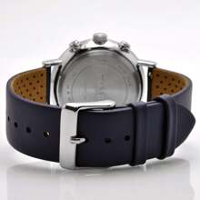 Timex TW2R97700 Men's Fairfield Supernova Blue Leather Strap Watch - 銀色 - 查看 3