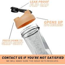 HELIMIX 2.0 Vortex Blender Shaker Bottle Holds Upto 28oz |   No Blending Ball Or Whisk |   USA Made |   Portable Pre Workout Whey Protein Drink Shaker Cup |   Mixes Cocktails Smoothies Shakes |   Top Rack - Dreamsicle - 查看 6