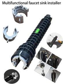 Multifunction Faucet Wrench Sink Installer Tools Water Pipe Spanner Tackle Tool Fit For Toilet Bathroom Kitchen, Tools For Men