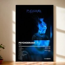 Dave's Psychodrama Album Cover Art - Vintage Hip Hop Canvas Print, Wall Decor For Living Room, Bedroom, Office & Cafe - Unique Music-Themed Poster, Perfect Gift Idea - Multicolor - View 2