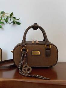 Bolso de bolos vintage, nueva bolsa de mano cruzada de moda, elegante bolso de mano de oficina para señora