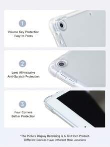 Ayotu 蓝色蝴蝶结兼容保护壳兼容 iPad 10.2 英寸 2021/2020 iPad 第 9/8 代，兼容三星 Galaxy Tab A8 10.5 英寸 2022、Matepad 10.4、平板电脑，带笔架，支持自动睡眠/唤醒保护套 - 彩色 - 查看 7