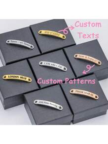 Personalized Shoe Tags, Personalized Metal Shoe Tags, Custom Shoelaces Tags, Custom Tag Metal, Running Shoe Tags, Customized Shoe Tag, Shoe Tag With Name, Metal Shoe Lace Charm Ornamental, Dawg Stylish, Fashion, Hipster, Contracted, Casual, Cute Cuties, Minimal Chic, Cozy Custom, Unique, Personalized Ideal Gifts For Him, Ideal Gifts For Her Family, Friends - Multicolor - View 2