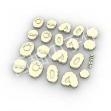 Small Ear & Paw Resin Casting Molds, Silicone Molds Accessories For Resin Liquid Keychain Mold Making