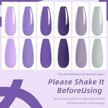 JR JR 6pcs 16ml Gel Nail Polish Set Including Red Pink Nude Gel Polish Kit UV LED Soak Off Polish Home DIY Top Coat Base Coat Gifts For Girl