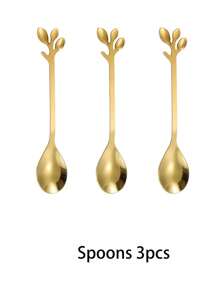 镜面抛光甜点餐具套装带天鹅底座托盘，用于甜点桌装饰，带托盘的咖啡勺套装，天鹅勺子和叉子托盘，勺子咖啡柜台收纳架，家庭厨房通用礼物 - 彩色 - 查看 15