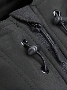 Military Soft Shell Tactical Jacket, Men's Waterproof Windproof Jackets, Men's Army Combat Hooded Coats - Grey - View 10