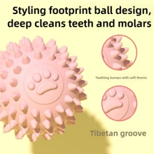 1pc Spiky Ball Dog Lover And Dog Mom Love Toy Indestructible Cat/Dog Lover Gift And Dog/Cat Mom Love Pet Toy Aggressive Natural Rubber Chew Ball Dog Lover And Dog Mom Love Teeth Cleaning Suitable For Puppies Medium And Large Dog Lover And Dog Mom Loves Training Play Chew Ball