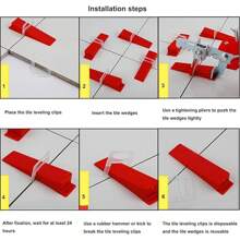 Wall Tiles, Floor Tiles, Tile Positioning, Rotating Leveler, Tile Tool, Push Pliers, 1.5mm Tile Leveler